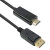 Кабел за монитор DisplayPort M - HDMI M 5m Black DeTech